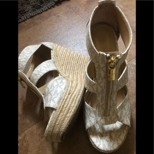 Micheal Kors high heel wedges in great condition